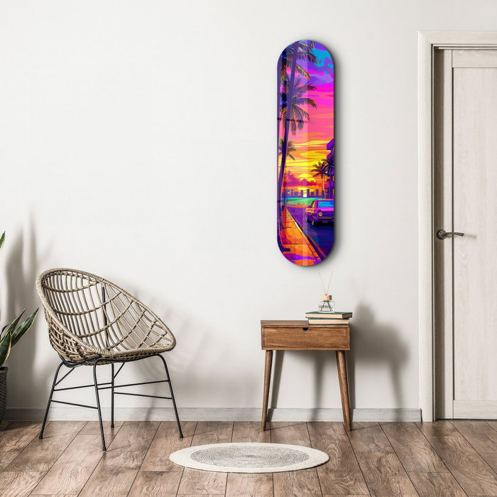 Wallity Miami 2 Pintura Decorativa de Vidrio Templado Multicolor